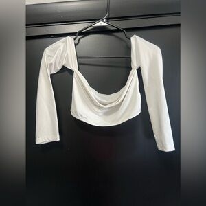 Shein cropped off the shoulder shirt